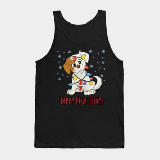 Happy Howlidays Beagle Cute dog Tank Top